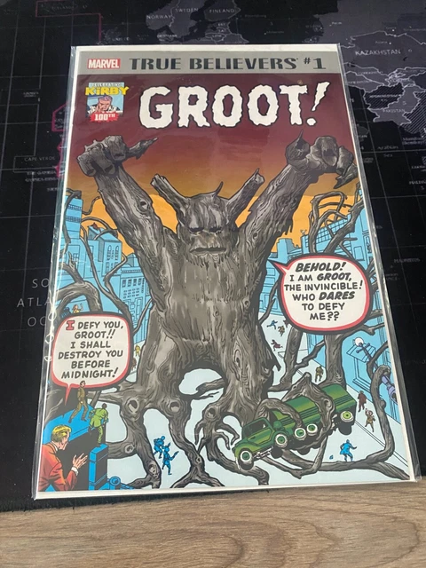 True Believers #1 Jack Kirby Groot! Reprint 2017 Marvel Comics