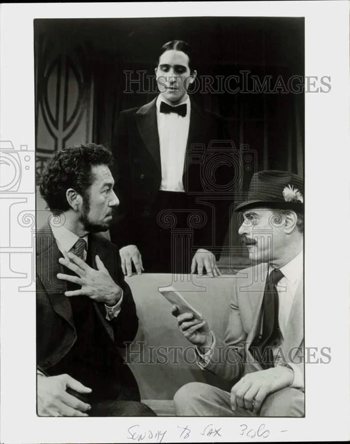 Press Photo John Hallow, Alan Mixon & John Monteleone in "The Butler Did It."