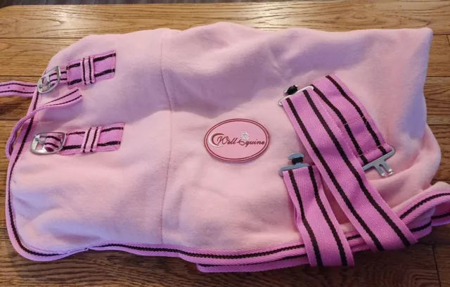Well Equine Pink Travel Fleece For Horses Size 4.6 Feet