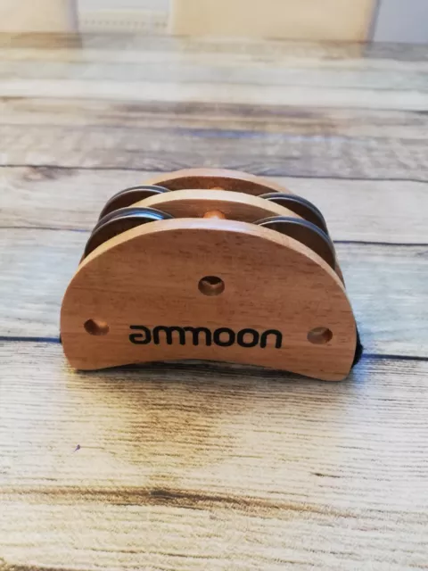 Ammoon Elliptical Foot Tambourine Jingle Percussion Instrument Box Drum Cajon