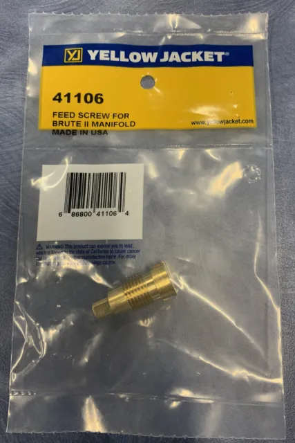 Yellow Jacket Brute Ii Manifold Replacement Feed Screw 41106