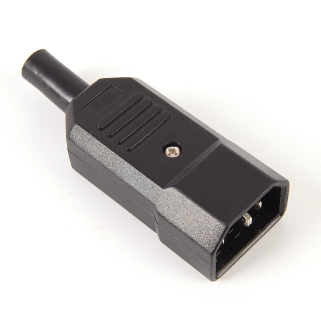 PDU SOCKET STANDARD IEC320 C14 Power Cable Connector Male Plug Adapter