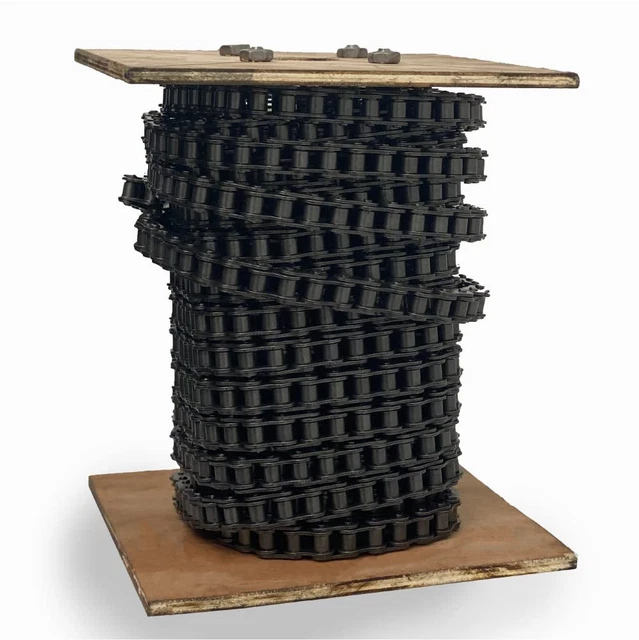 #50 Roller Chain - 50 Feet + 5 Free Connecting Links - Carbon Steel Chain