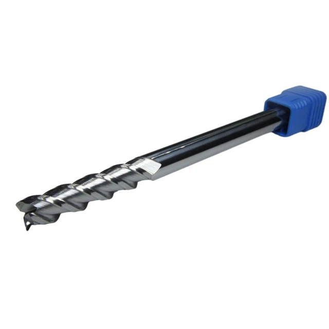 Mulino terminale in carburo resistente 10 mm HRC45 con gambo lungo per fresatura