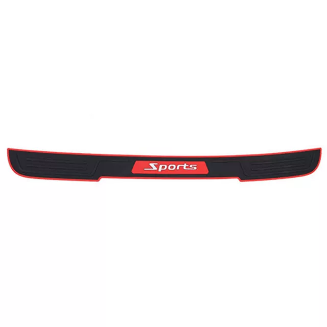 Car SUV Rear Bumper Guard Protector Cover Skid Resistance Black/Red Rubber Parts