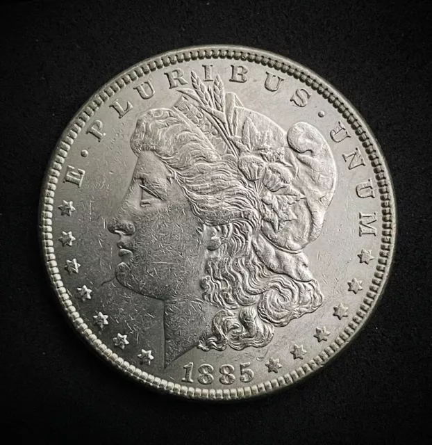 1885 Morgan Dollar Au/Bu Nice Luster & Details (D87) 3