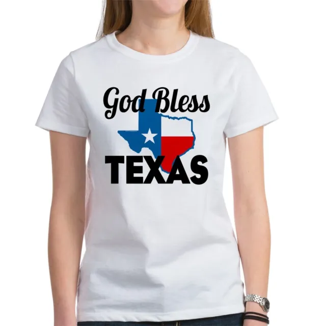 CafePress God Bless Texas T Shirt Women's T-Shirt (112316273)