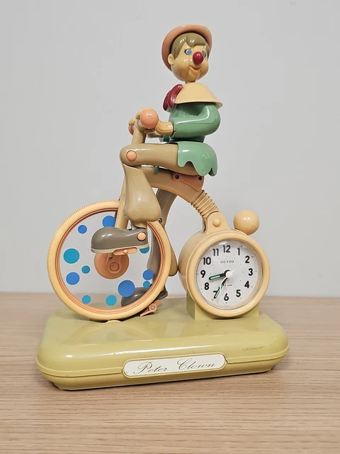 JOUET TÔLE réveil balançoire JOUSTRA années 50 • EUR 79,00