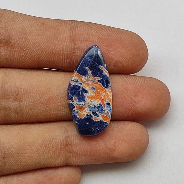 Natürlich Blau Sodalith Cabochon Handgemacht Designer Locker Edelstein, Schmuck