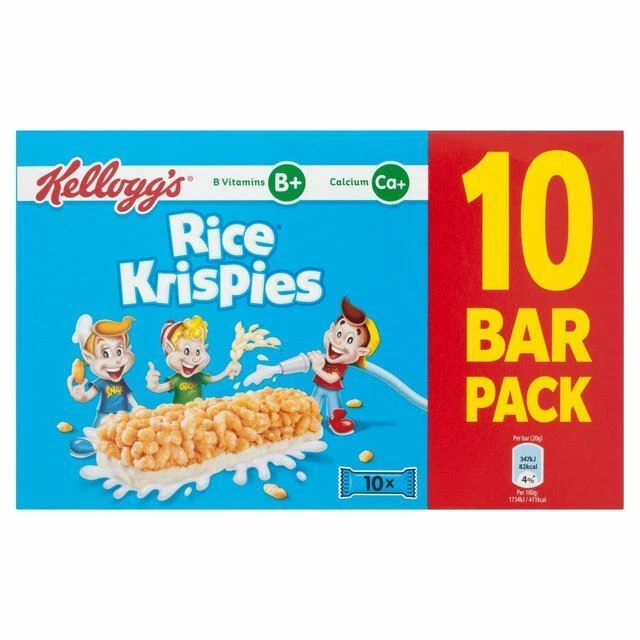 KELLOGG'S RICE KRISPIES Cereal & Milk Bars 10 x 20g £12.20 PicClick UK