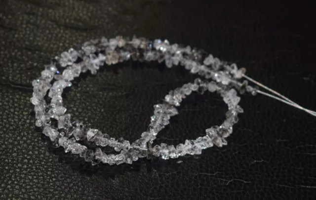 4-6 mm Point Nuggets Beads Herkimer Diamond Quartz Gemstone 16" Strand Loose