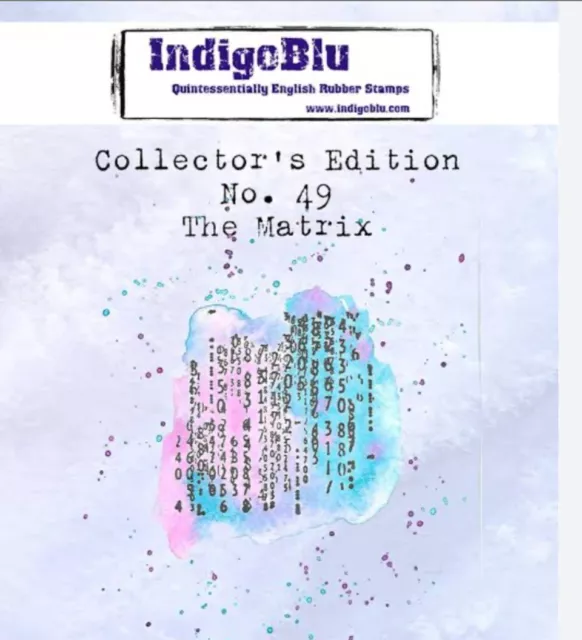 IndigoBlu - The Matrix - Rubber Cling  Stamp