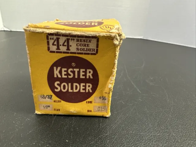 44 Resin Core Solder . Kester Solder.