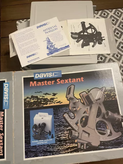 Davis Master Sextant in Box ~ Telescope Standard Mark 15 #026 Nautical Marine
