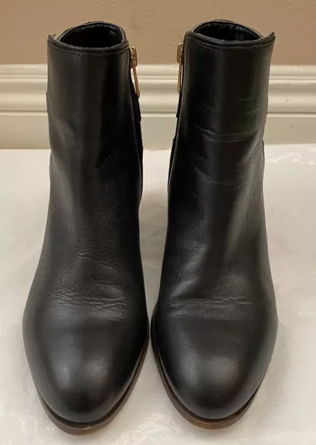Sam Edelman Womens Size 6M Black Leather Zip Ankle Fashion Boots