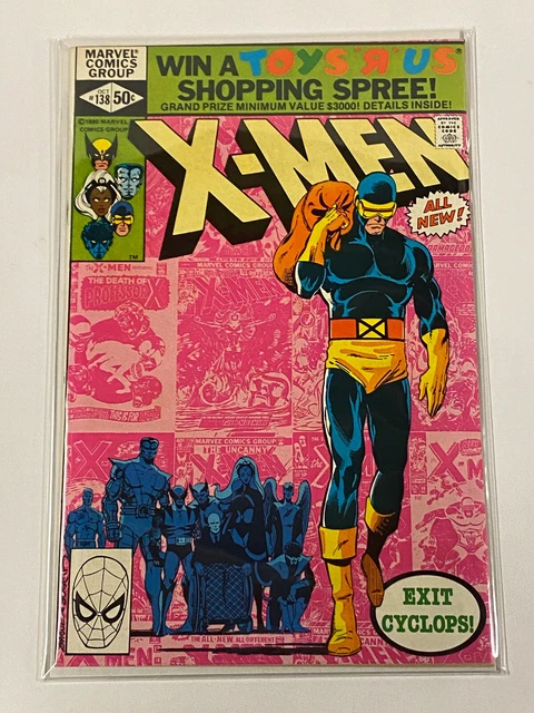 Uncanny X-Men #138 - 1980 Marvel Comics - Exit Cyclops - High Grade!