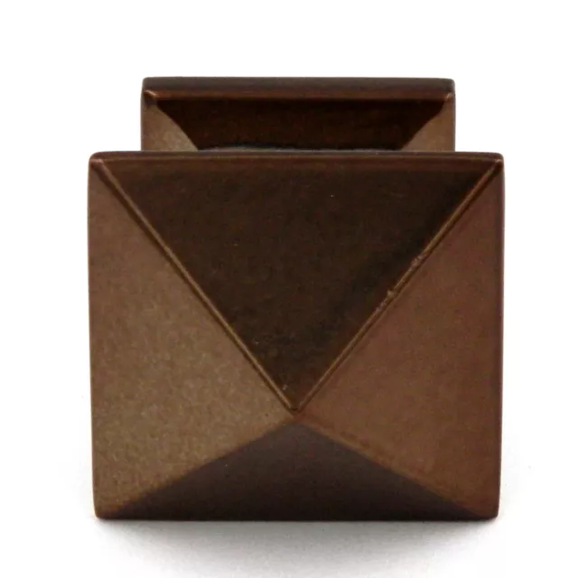 Bouton d'armoire pyramide carrée Hickory Studio P3015-VBZ bronze vénitien 1 1/4" 3