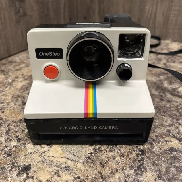 Polaroid One Step Rainbow Stripe Instant Film Land Camera Untested