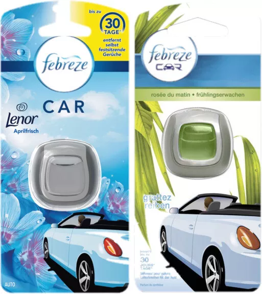 FEBREZE CAR VOITURE assainisseur d'air voiture parfum Lenor fraîcheur  d'avril NEUF EUR 4,59 - PicClick FR