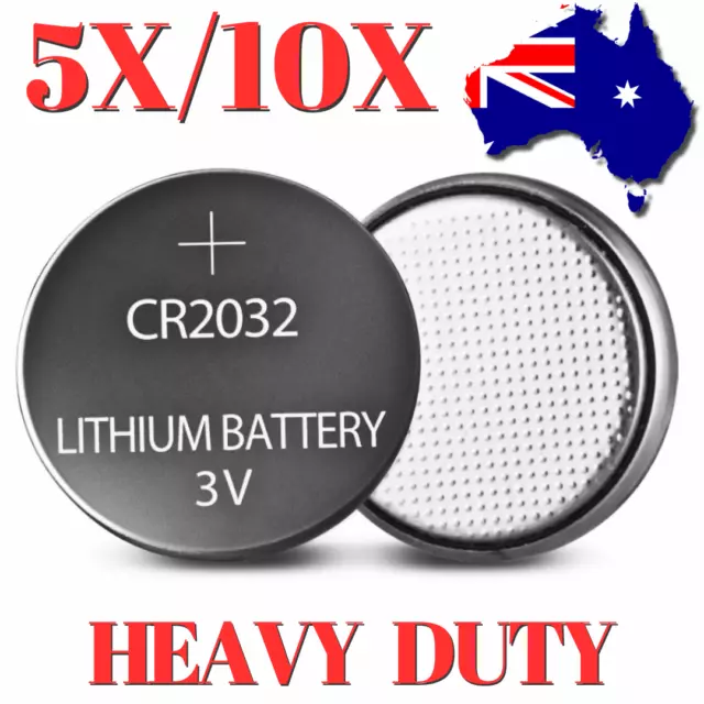 5/10pcs CR2032 Battery Batteries 3V Lithium Coin Cell Button Watch Toy AUS POST