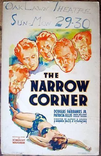 Narrow Corner - Douglas Fairbanks (1933) US Pre-Code Window Card Movie Poster