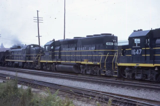 ORIGINAL 1972 RAILROAD SLIDE SCL SEABOARD COAST LINE 1643 North Carolina CSX