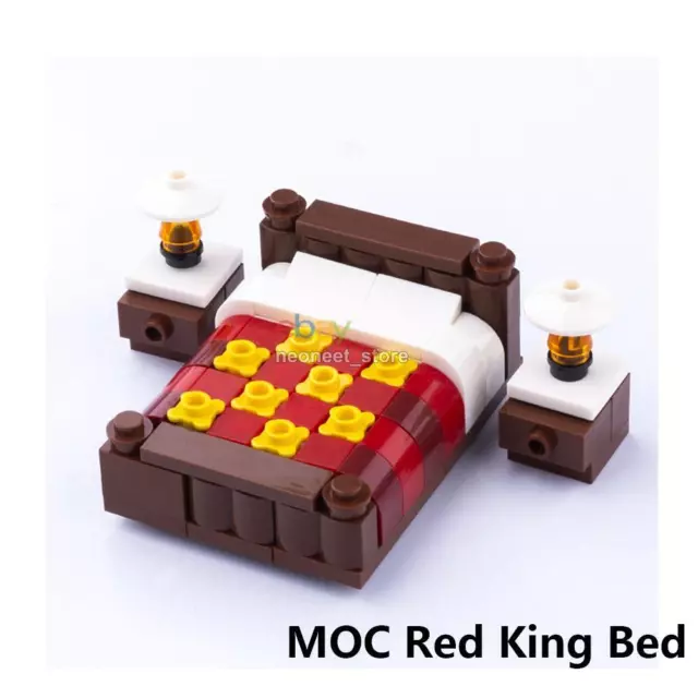 MOC City Street Room House Furniture Scene Building Blocks Bricks View Bulk DIY