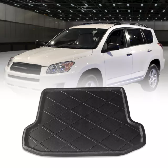 Black Rear Trunk Tray Boot Liner Cargo Floor Mat Cover pour Toyota RAV4 09-12 2