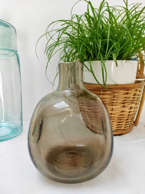 Petit vase soliflore en terre cuite vernissée. milieu XXe | Selency