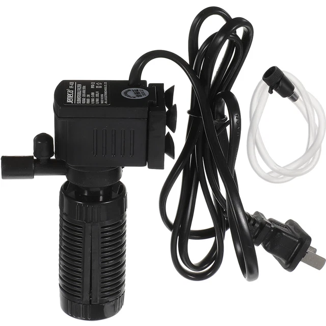 AQQA Kit Acquario Completo 9 Litri - LED 4 Colori, Doppio Filtro, Pompa Silenziosa, Ideale Per Piccoli Pesci