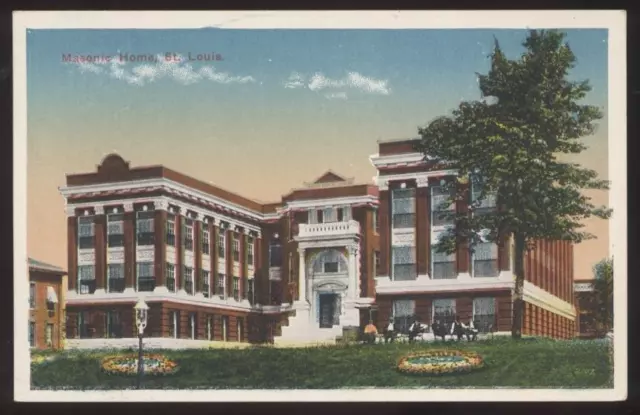 Postcard ST LOUIS,Missouri/MO   Masonic Home view 1920's