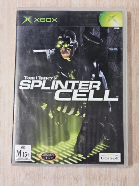 Tom Clancys Splinter Cell + Manual - Xbox Original Game PAL Complete + Free Post