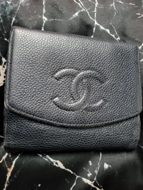 AUTHENTIC CHANEL CC Timeless Caviar Wallet On Chain Woc Pristine $2,300.00  - PicClick