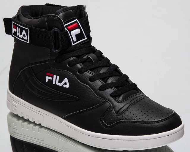 Fila T-1 Mid Saga Men's Shoes White-Fila Navy-Fila Red