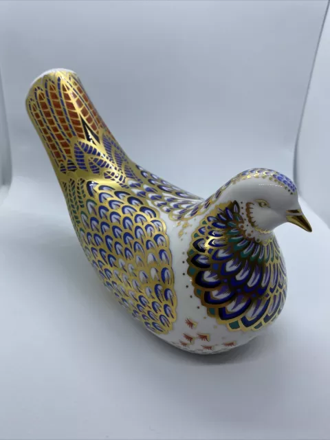 🤩 Royal Crown Derby Big Millennium Dove Ltd Ed cert With Stopper Paperweight 🤩
