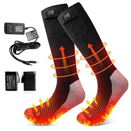 Heated Socks Rechargeable Settings - for Men WomenUpgraded 7.4V Socks with Ba...