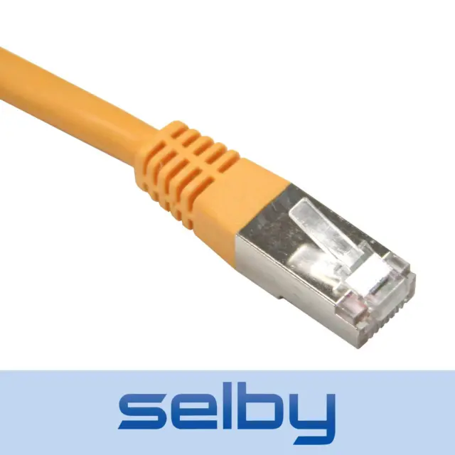 15m Yellow CAT6 Network Cable RCM Certified Ethernet LAN Data Lead SFTP RJ45