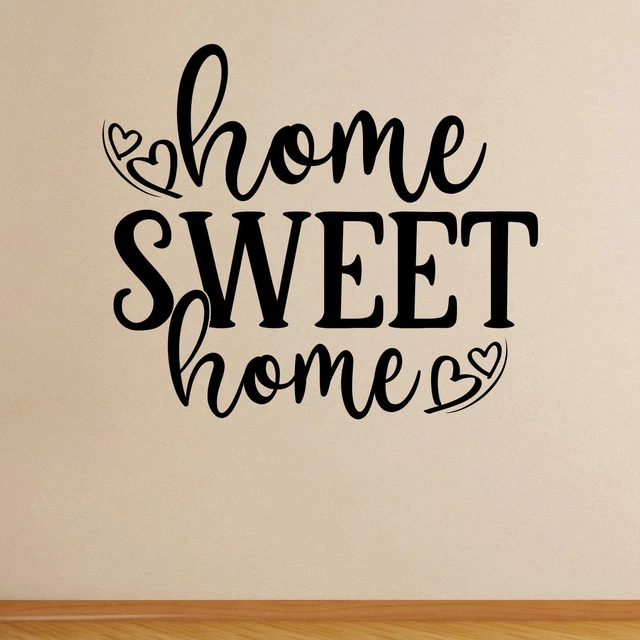 Home Sweet Home v2 Wall Sticker Decal Quote Family Bedroom Kitchen Décor