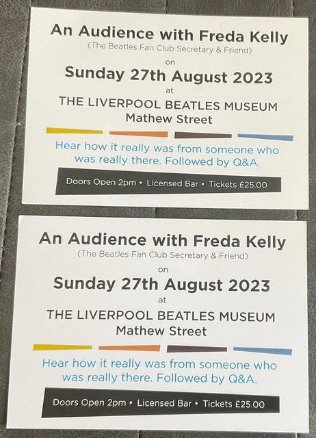 2 Tickets - An Audience with Freda Kelly