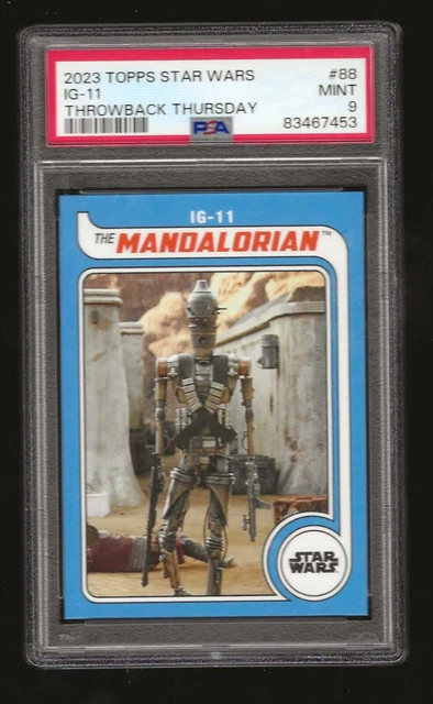 2023 Topps Star Wars Throwback Thursday # 88 Ig-11   Psa 9 Mint