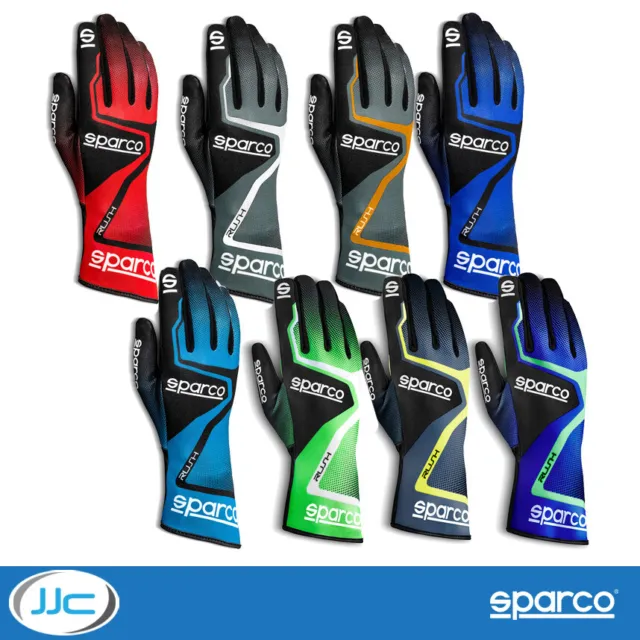 Sparco Rush Karting Gloves - Adult & Kids Sizes (Scuff Resistant, High Grip)