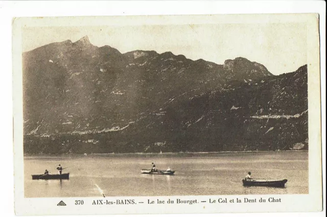 CPA-Carte postale-France -Aix les Bains-Le col et la Dent du Chat-Lac du Bourget