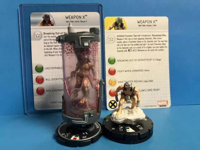 Heroclix Marvel Weapon X #059 Legacy Chase Captain America set w/ Weapon X #010