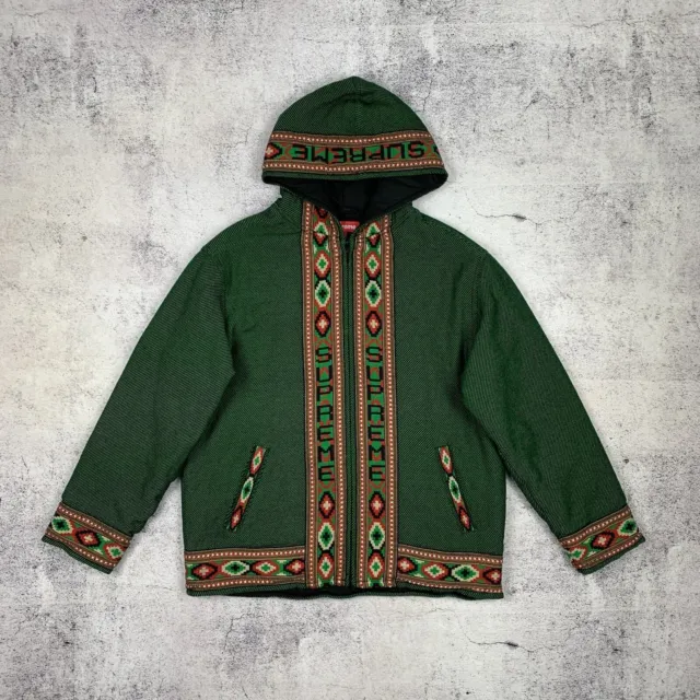 RARE Supreme Navajo Pattern Hoodie Jacket Size M