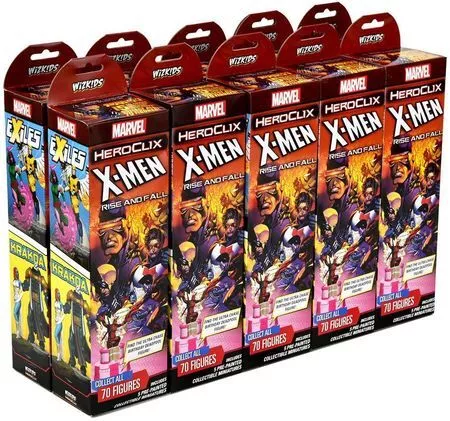 X-Men Rise & Fall Sealed Brick of 10 Booster Packs (Marvel Heroclix)