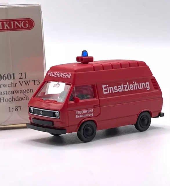 Wiking 0601 21 VW Volkswagen T3 Feuerwehr Einsatzleitung, OVP, 1:87, K84a