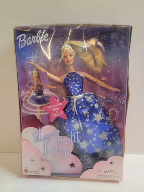 STARLIGHT FAIRY BARBIE Doll w/ Magical Spinning Light-up Belt 2001 ...