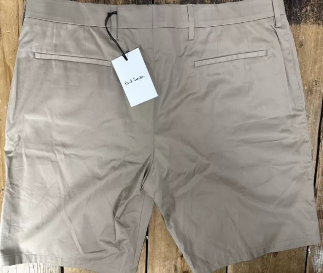 Paul Smith | BNWT Tailored Fit Cotton Twill Shorts W36 (Beige) RRP£205 Summer