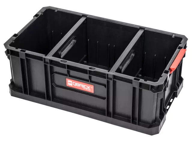 QBRICK System Two Box 200 Flex Lagerbox Transportbox Stapelkiste schwarz