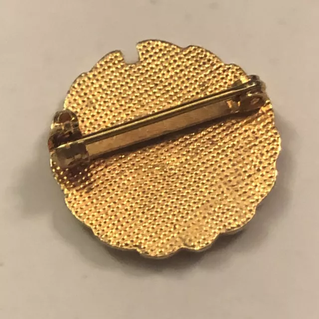 FOE LA Vintage Gold Tone Enamel Lapel Pin Tie Tack Pinback 3